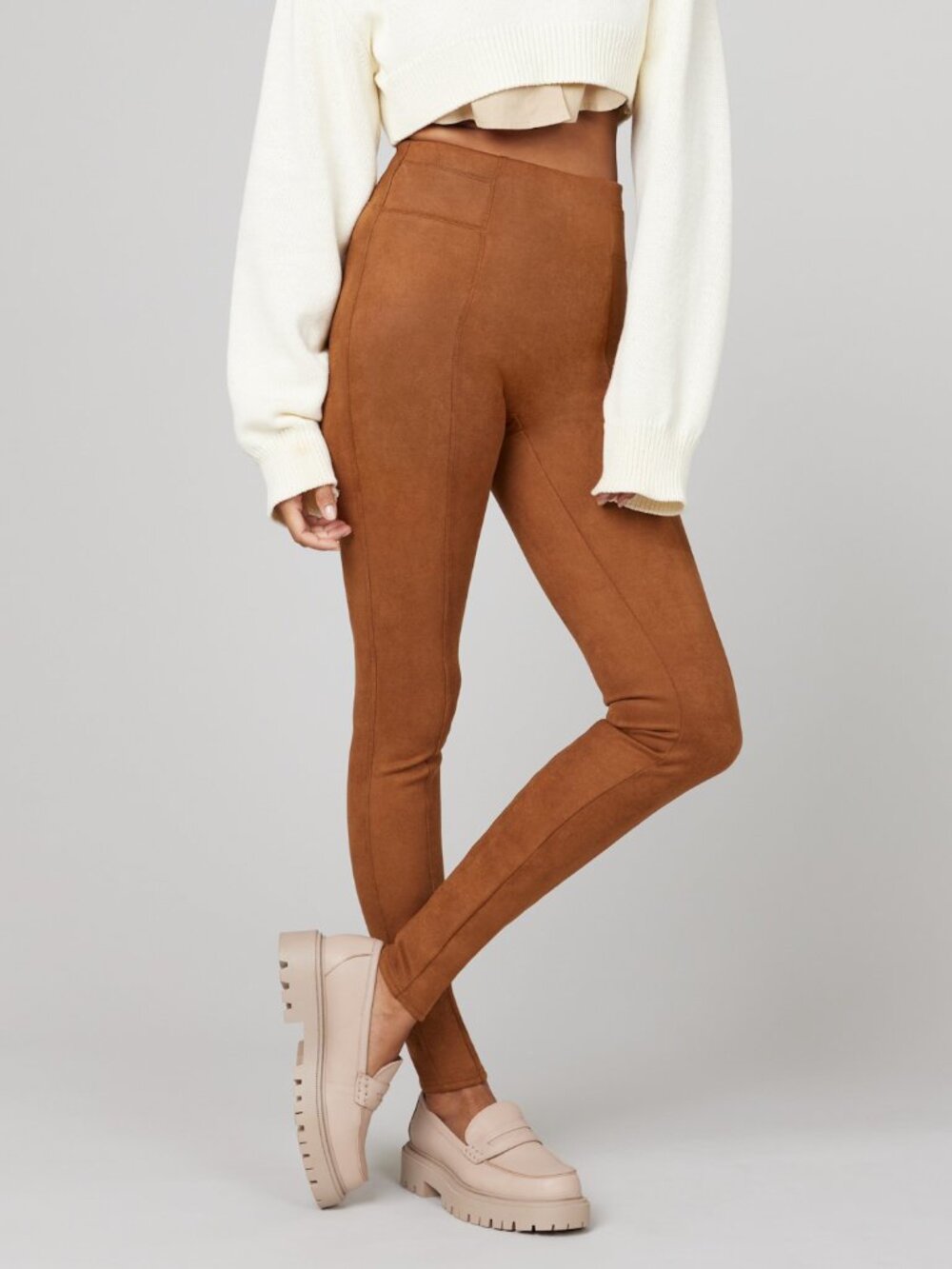 NWT Spanx Faux Suede Legging Size L